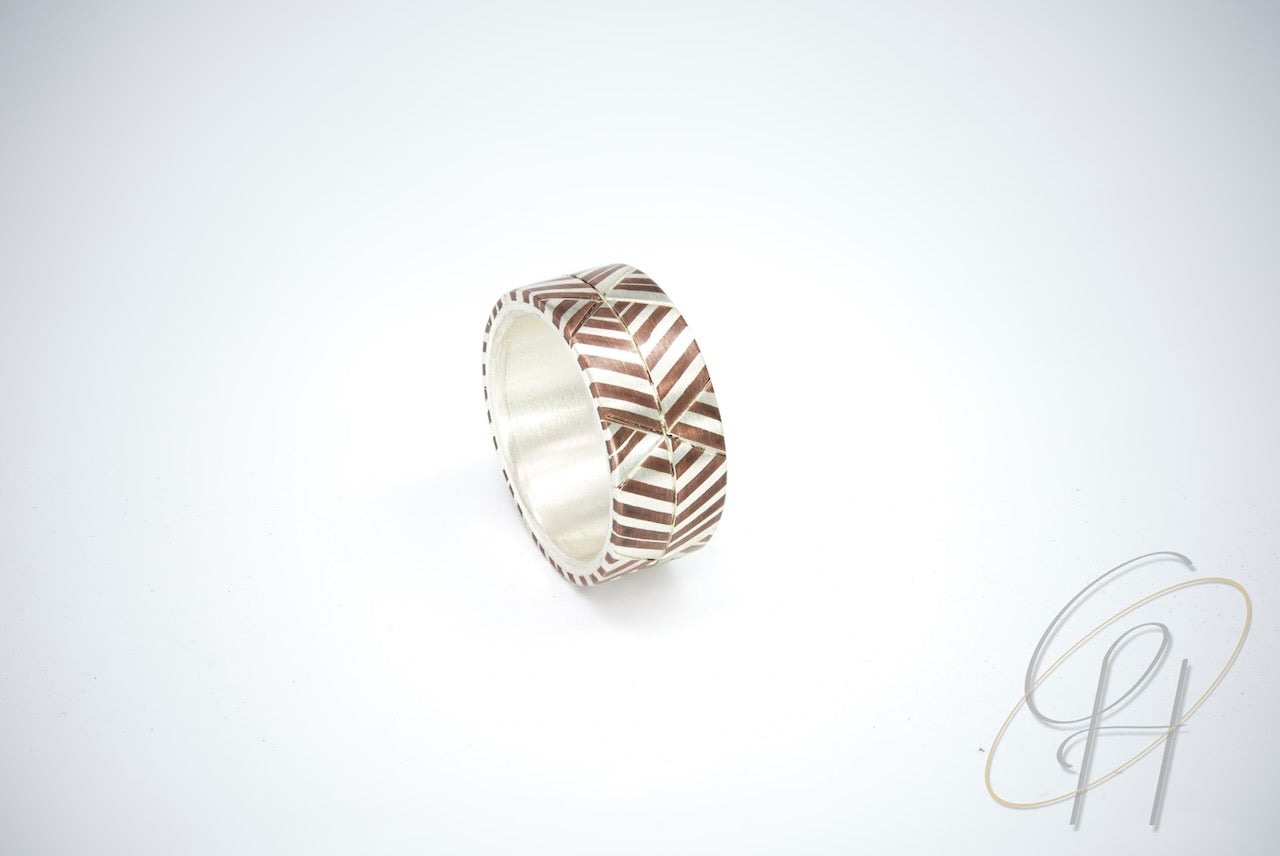 Ring/Herrenring/Mosaik-Ring