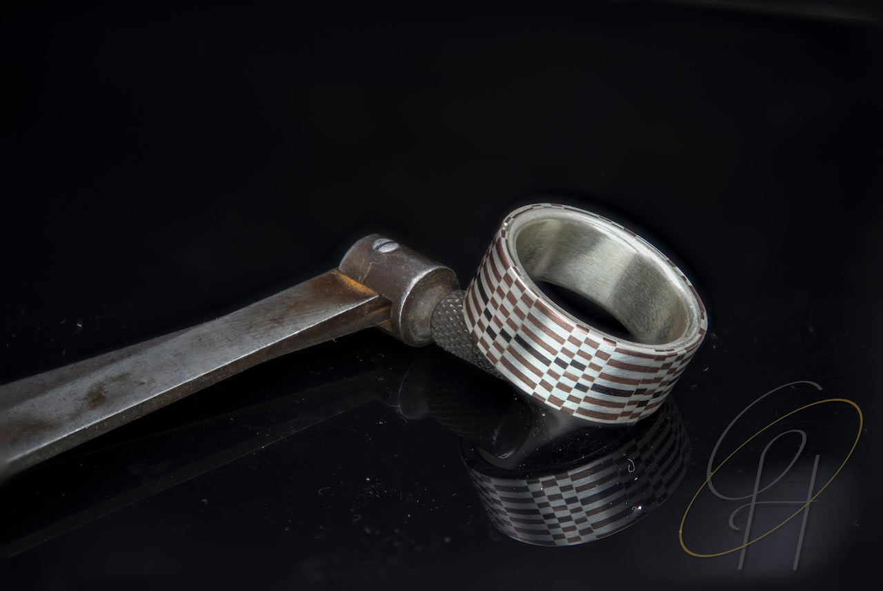 Ring/Herrenring/Mosaik-Ring