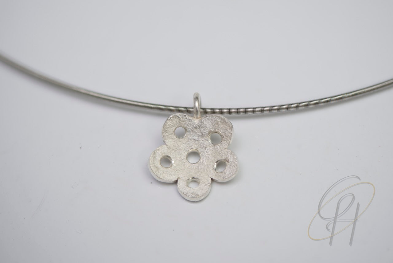 Anhänger Silber Blume