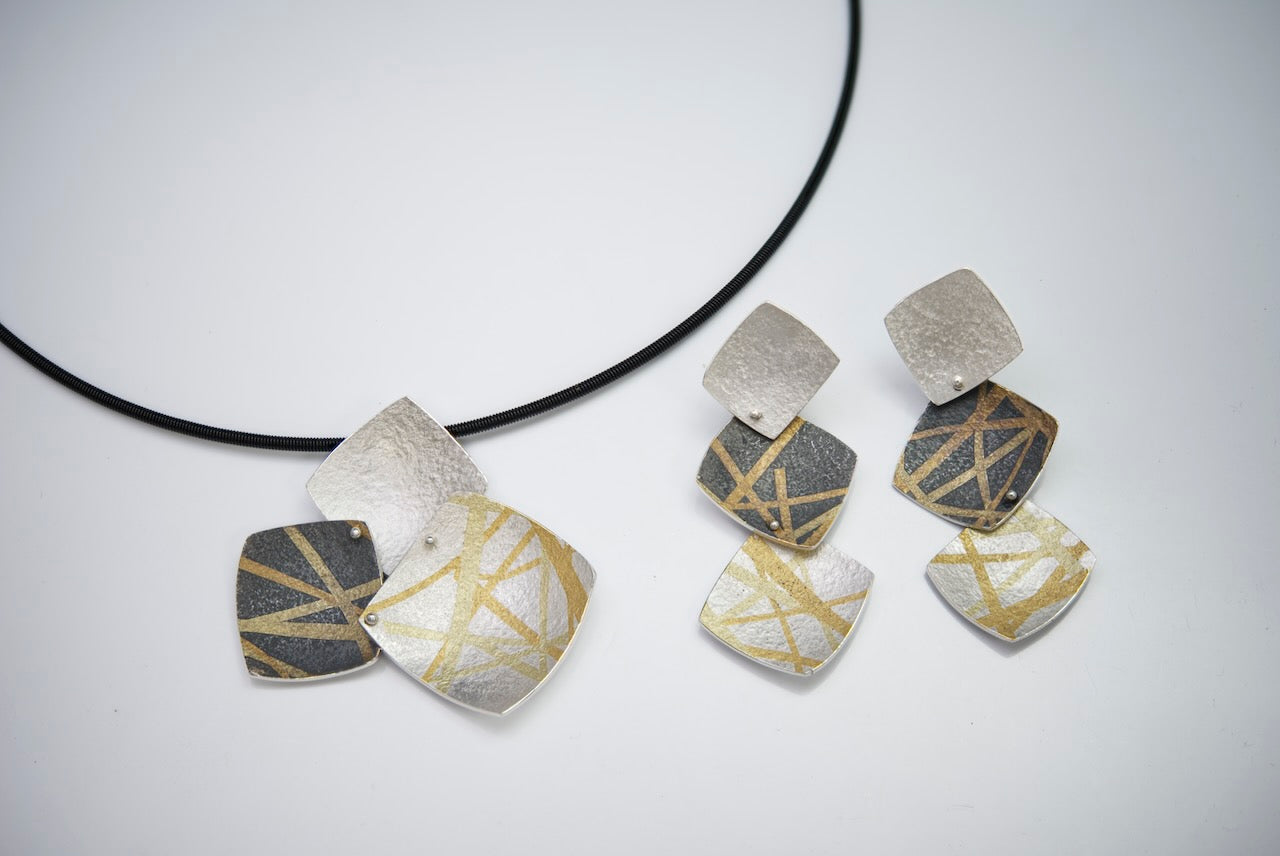 Raffiniertes Set in KeumBoo Technik