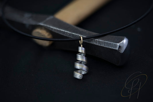 Verspielter Mokume Gane Anhänger