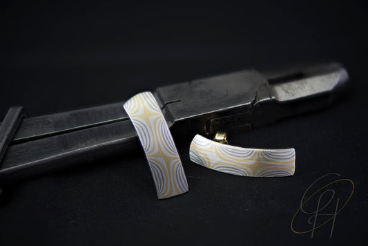 Ohrstecker Mokume Gane