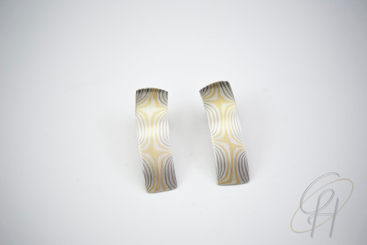 Ohrstecker Mokume Gane