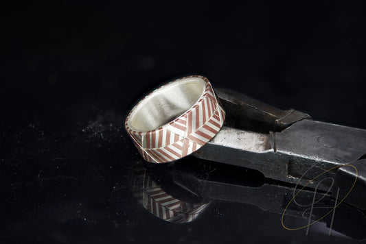 Ring/Herrenring/Mosaik-Ring