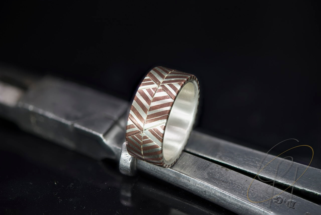 Ring/Herrenring/Mosaik-Ring