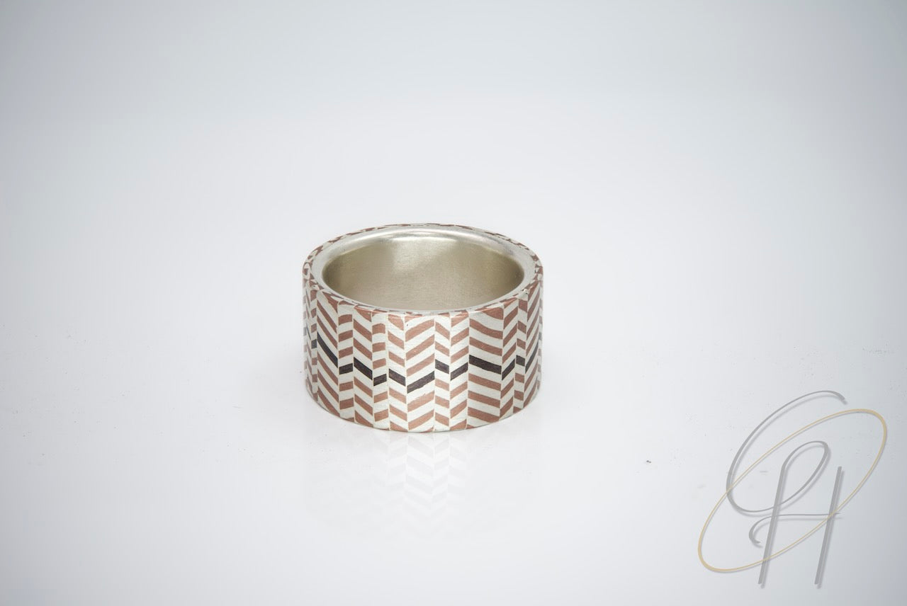 Ring/Herrenring/Mosaik-Ring